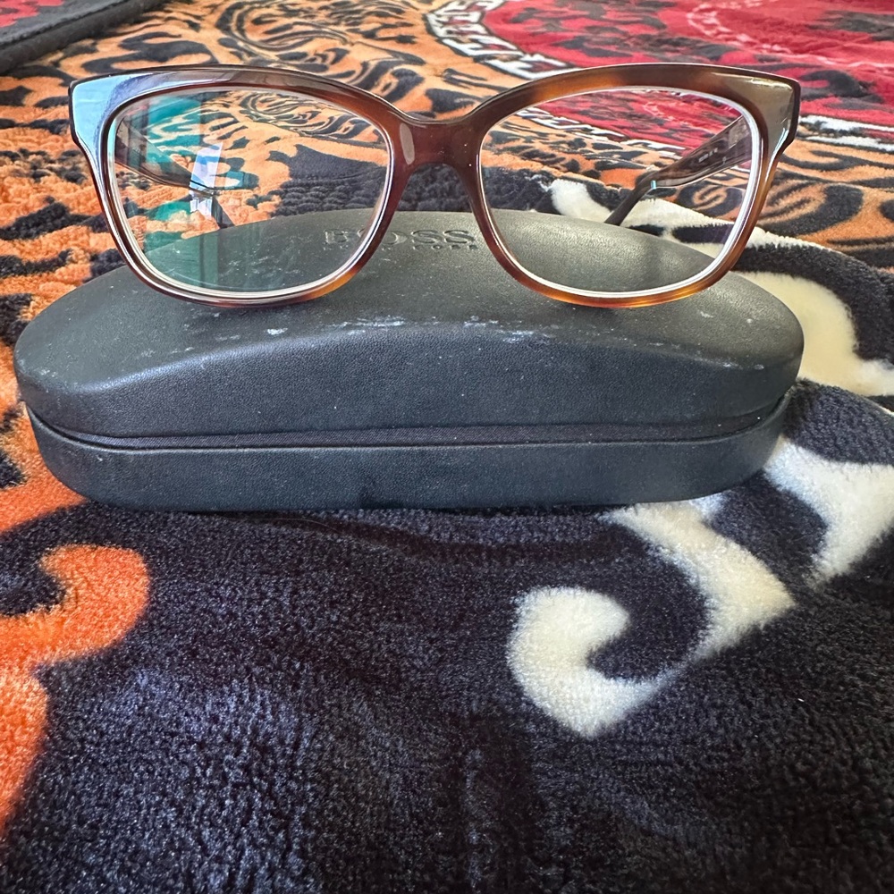 Stylish Brown and Black Eyeglasses